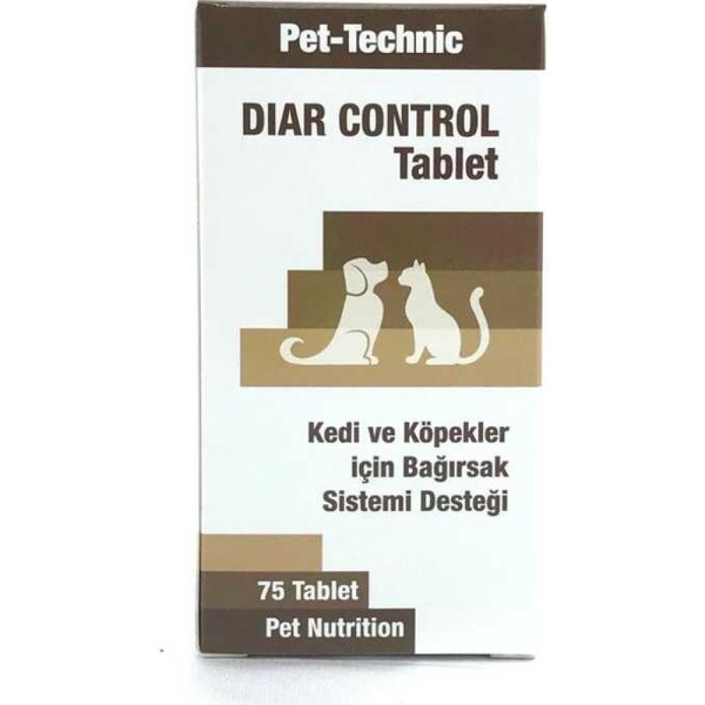 Pet-Technic Diar Control Kedi Köpek Bağırsak Sıstemi Desteği 75 Tablet Evcil Hayvan Ürünleri Fiyatı