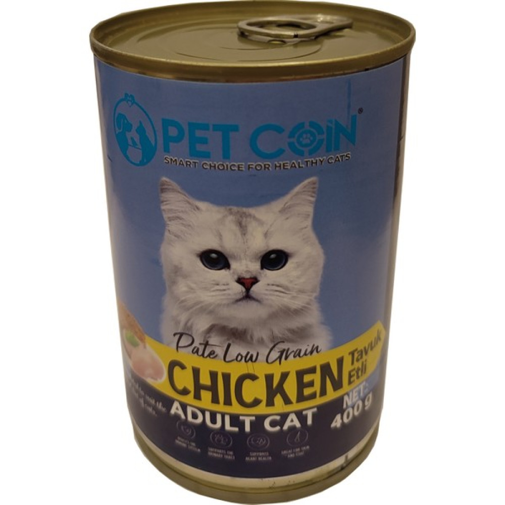 Petcoin Tavuk Etli Yetişkin Kedi Konserve 20 Adet x 400GR Evcil Hayvan Ürünleri Fiyatı