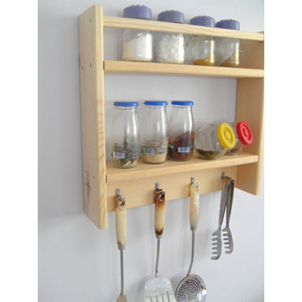 Petek Homelife Petek Home Life Askılı 2 Raflı Baharatlık Standı - Ahşap Rengi Duvar Rafı Fiyatı