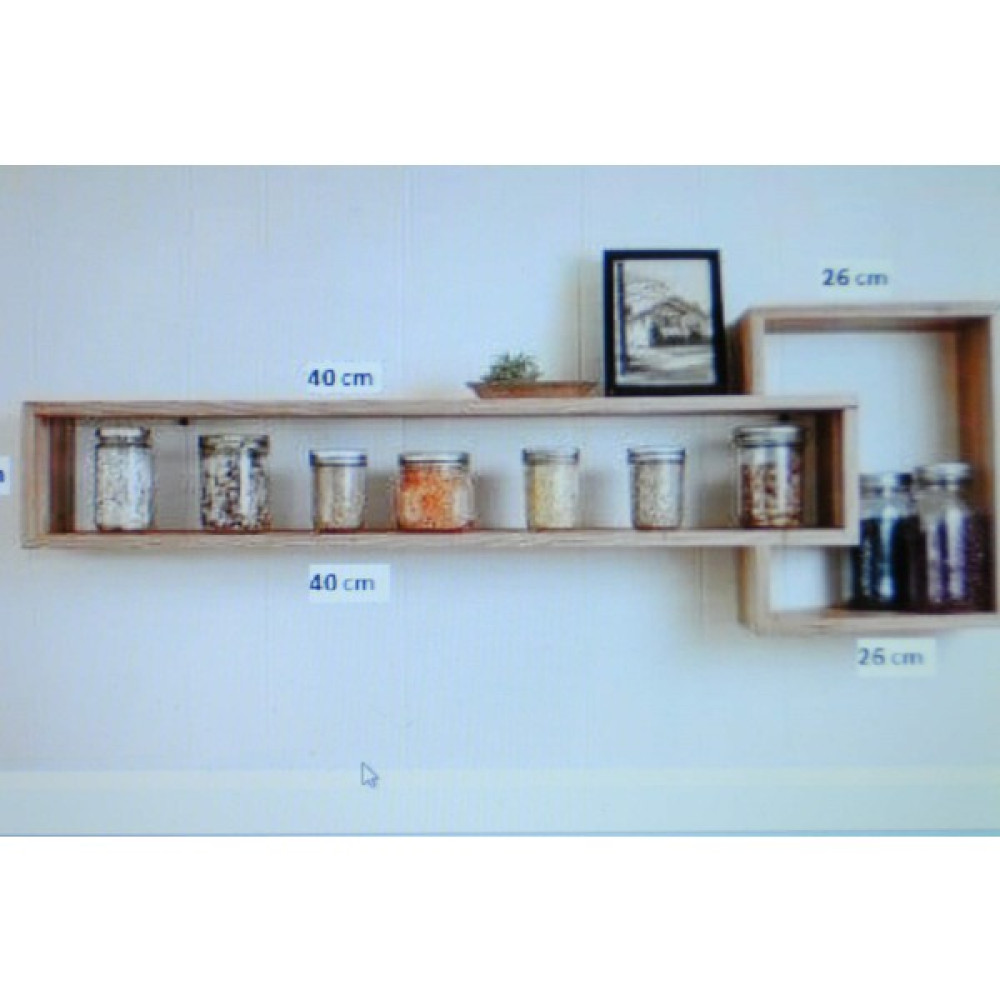 Petek Homelife Petek Home Life Tasarım Baharatlık ve Çok Amaçlı Raf - Efes - Kahve Duvar Rafı Fiyatı