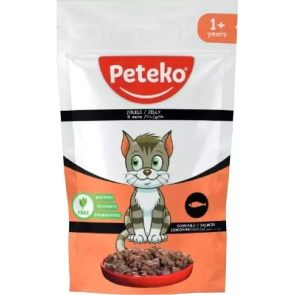 Peteko Pouch Jelly Somonlu Kedi Konserve 85 gr Evcil Hayvan Ürünleri Fiyatı