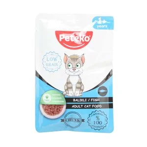 Peteko  Pouch Kedi Maması Jöleli  Balıklı 85 gr Giyim & İç Giyim Fiyatı