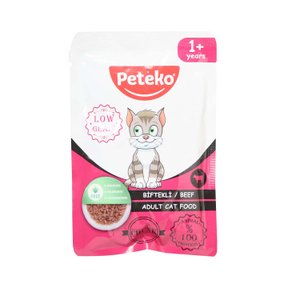 Peteko  Pouch Kedi Maması Jöleli  Biftekli 85 gr Giyim & İç Giyim Fiyatı
