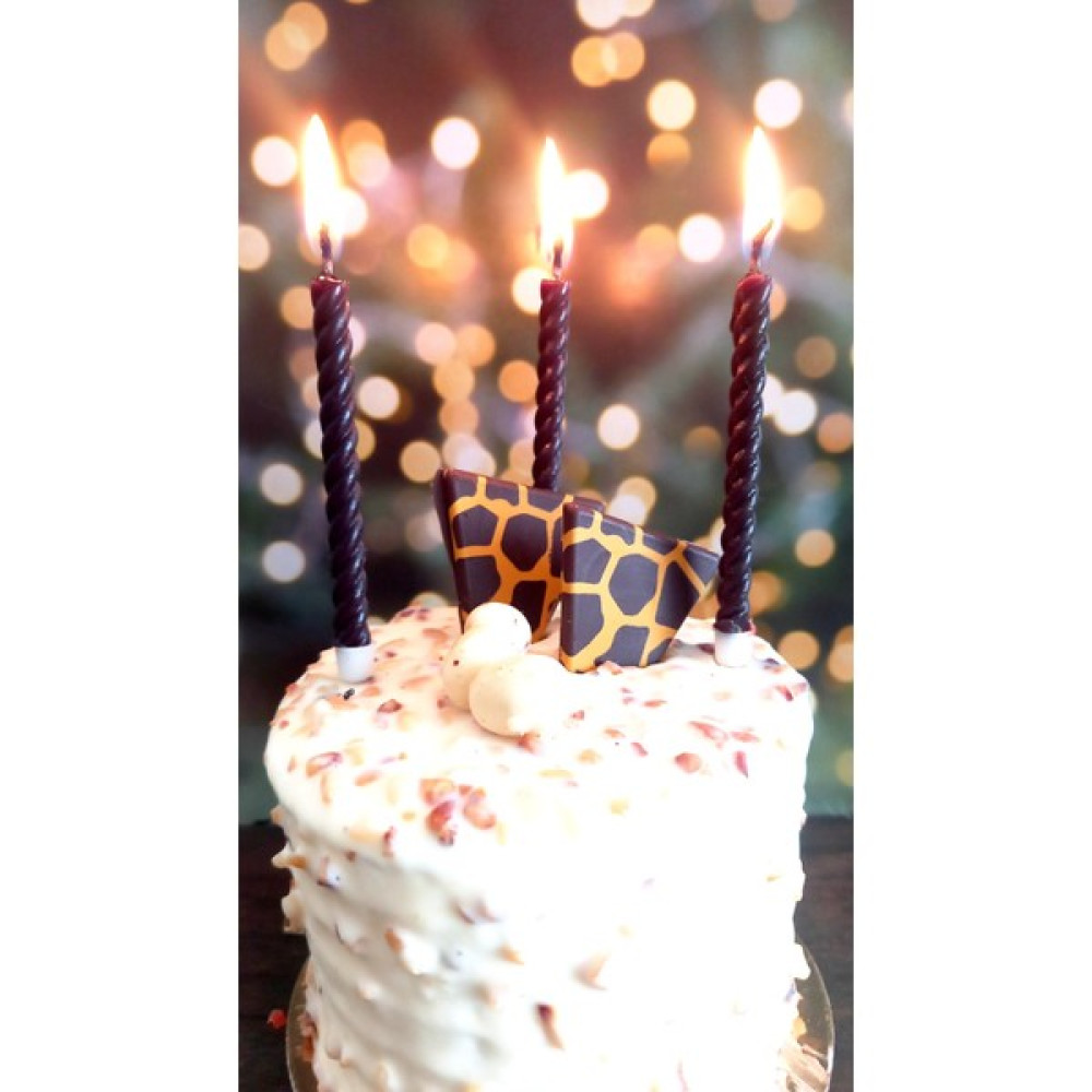 Petekoğlu (12 Adet Siyah) Balmumu Mum Doğal Petek Pasta Parti Mumu Doğym Günü Nişan Kına Gecesi Beeswax Candle - Siyah Dekoratif Mum Fiyatı