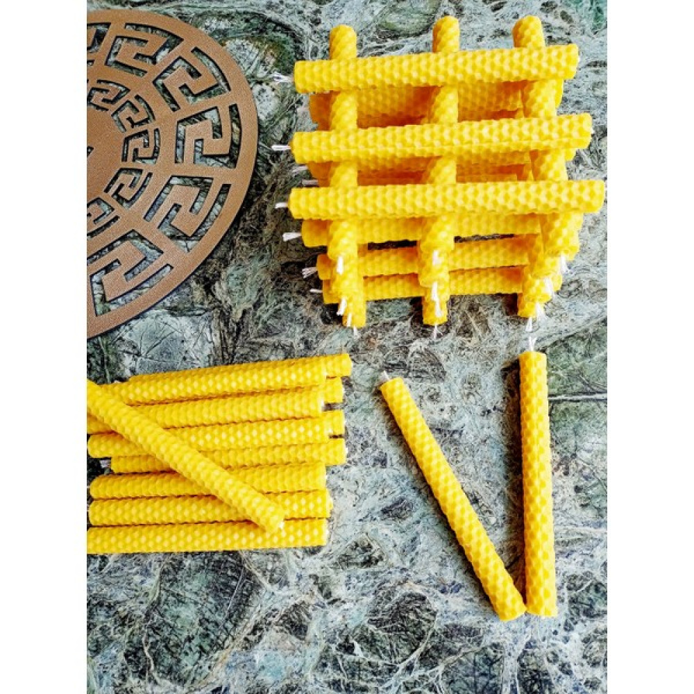 Petekoğlu (16 Adet) Balmumu Mum 14Cm Doğal Petek Doğal Dilek Mumu - Sarı - 16 Adet Dekoratif Mum Fiyatı