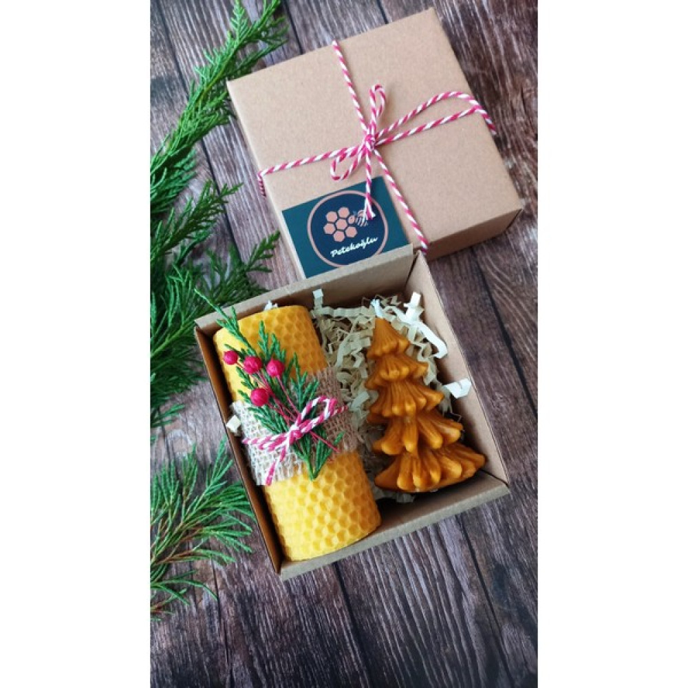 Petekoğlu Doğal Petek Balmumu Mum Hediyelik Mini Set Sarma Balmumu Çam Ağacı Beeswax Candle - 1 Adet Dekoratif Mum Fiyatı