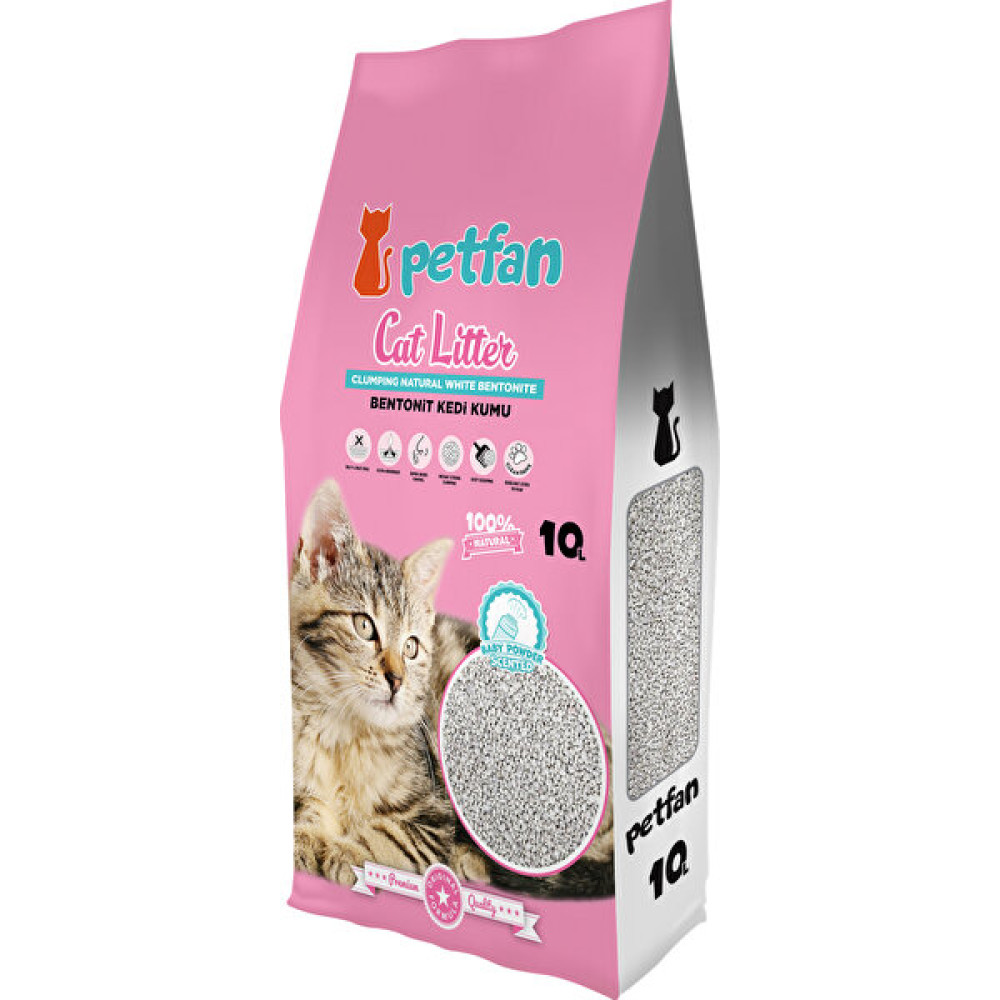 Petfan 10L Bebek Pudrası Kokulu Kedi Kumu Evcil Hayvan Ürünleri Fiyatı