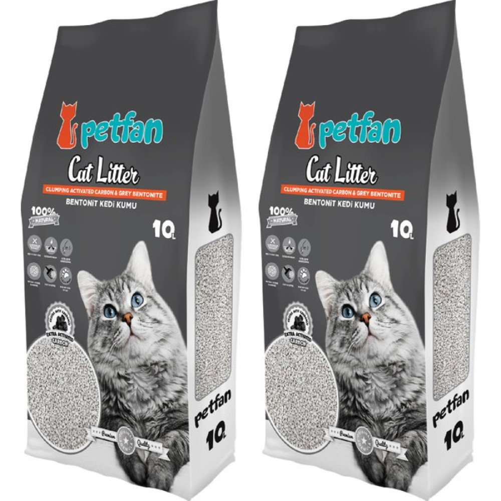 Petfan Aktif Karbonlu Kedi Kumu 2 x 10 lt Evcil Hayvan Ürünleri Fiyatı