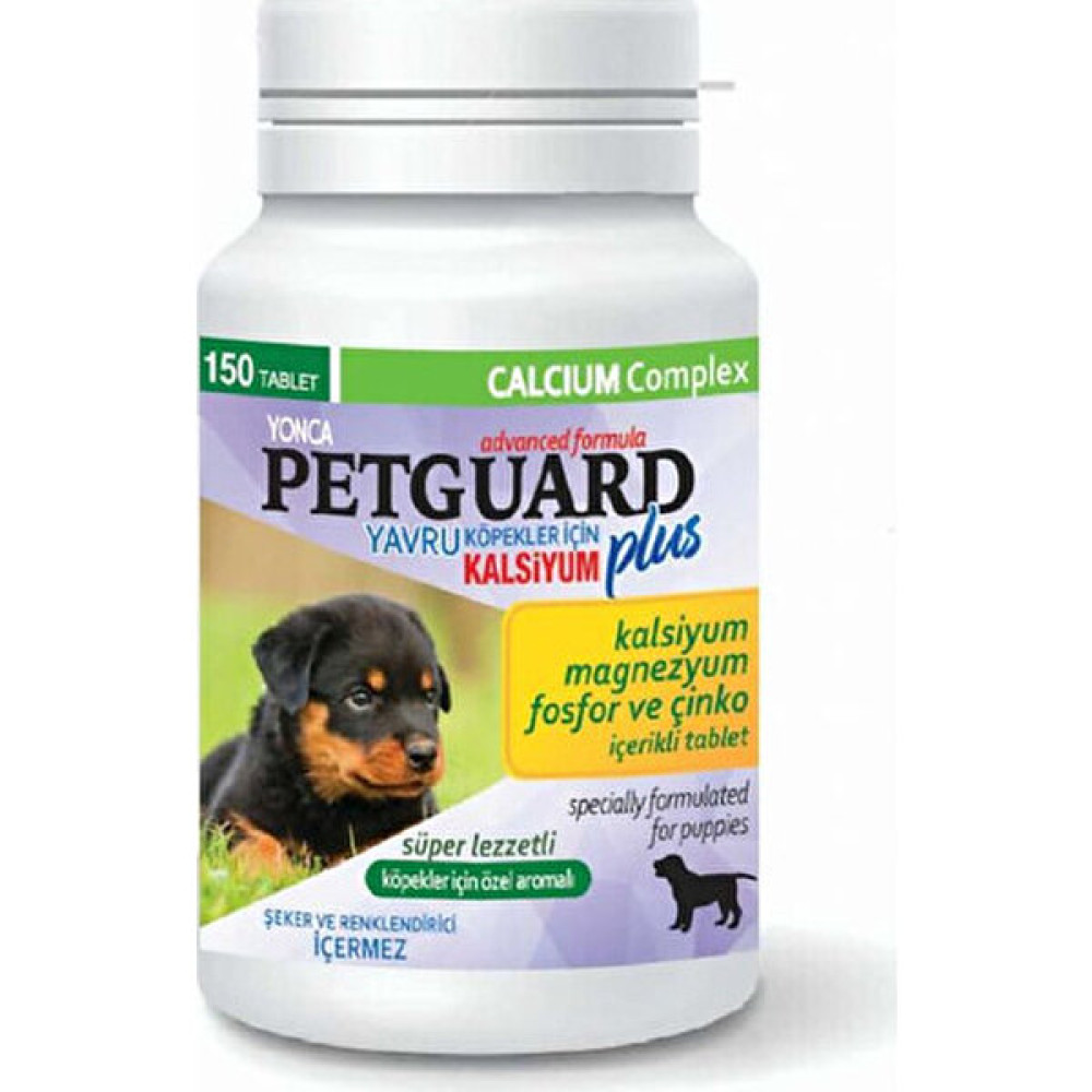 Petguard Yavru Köpek Kalsiyum Plus 150TABLET Evcil Hayvan Ürünleri Fiyatı