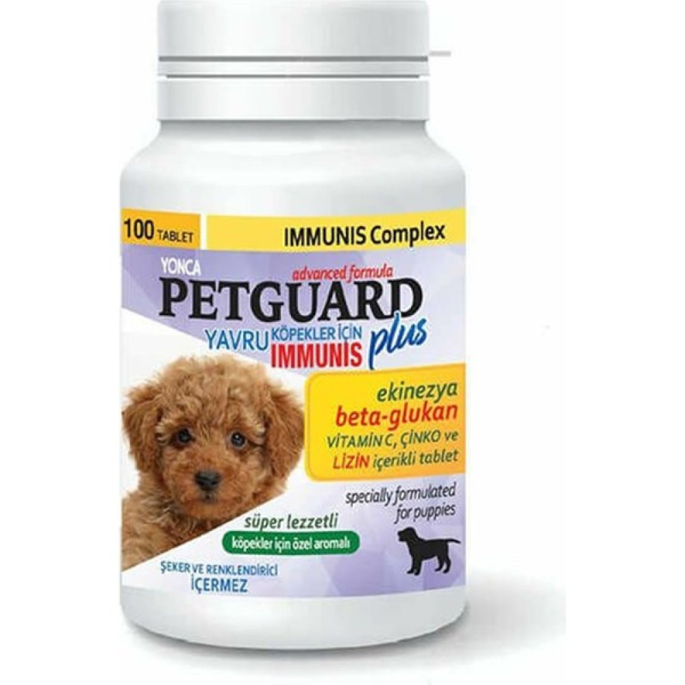 Petguard Yavru Köpekler Için Ekinezya Beta-Glukan ve Çinkolu Immunis Tableti 100 Adet Oto Boyaları Fiyatı