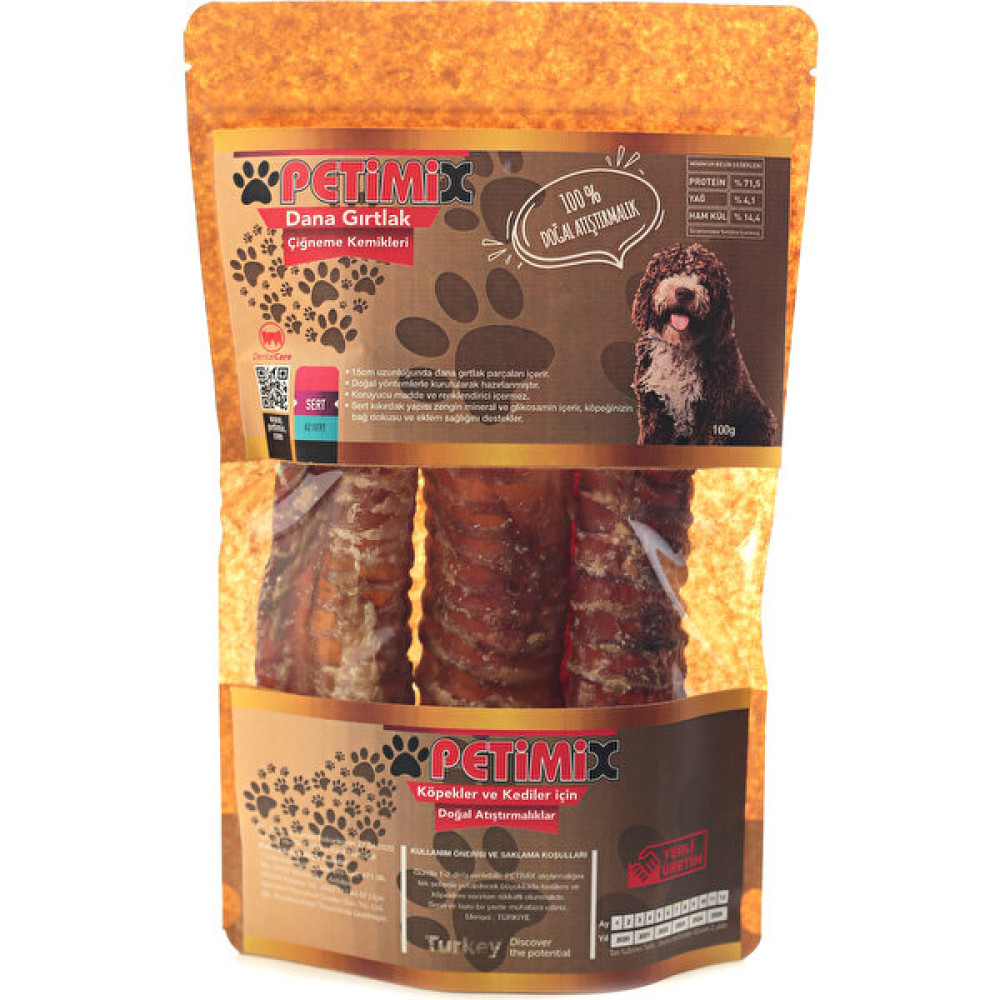 Petimix Dana Gırtlak 100g Çiğneme Kemikleri Köpek Ödülü Evcil Hayvan Ürünleri Fiyatı