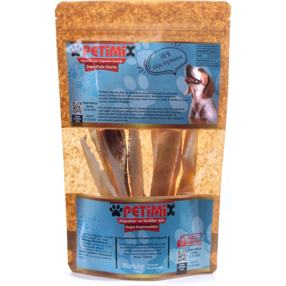 Petimix Dana Kafa Derisi 100g Çiğneme Kemikleri Köpek Ödülü Evcil Hayvan Ürünleri Fiyatı