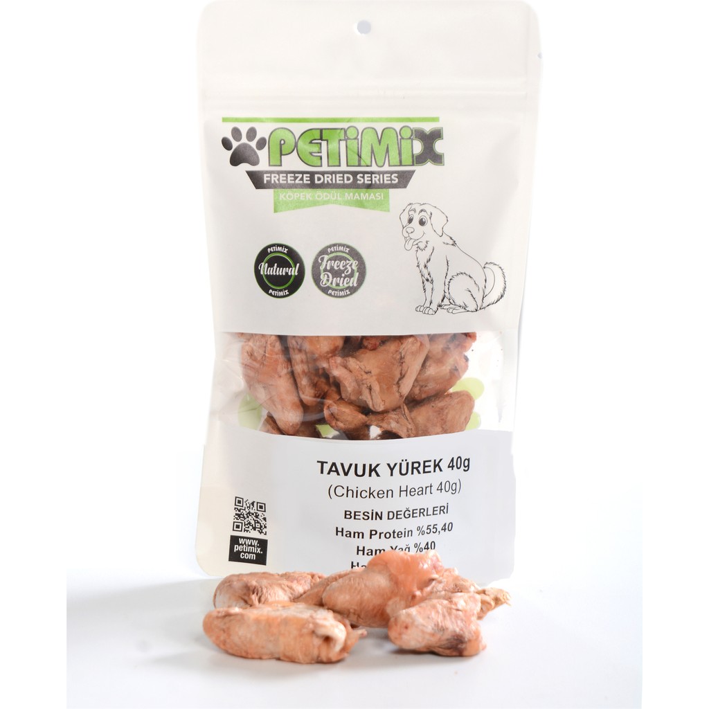 Petimix Freeze Dry Tavuk Yürek 40G Köpek Ödül Maması Evcil Hayvan Ürünleri Fiyatı