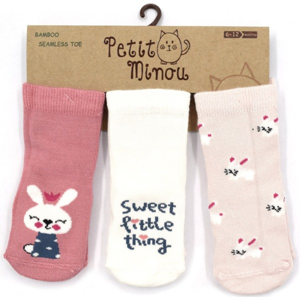 Petit Minou 3'lü Bunny Bebek Çorabı 2173 Bebek Çorabı Fiyatı