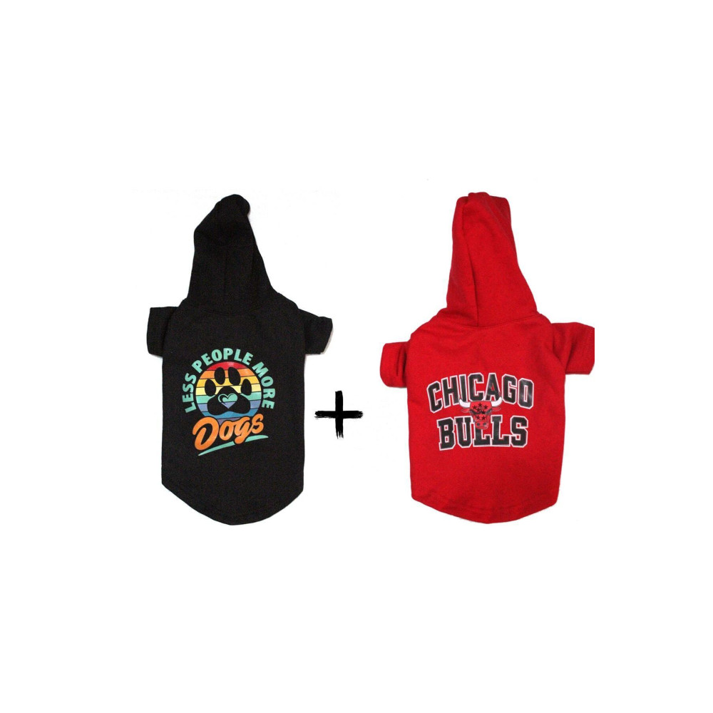 PETITE Ikili Eko Set Paket Baskılı Sardonlu Kumaş Köpek Ve Kedi Kıyafeti & Elbisesi Sweatshirt XL Beden Evcil Hayvan Ürünleri Fiyatı