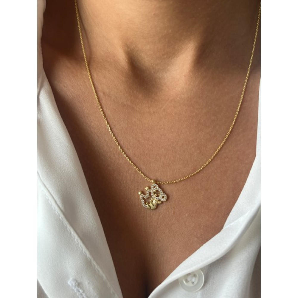 Petite Koala Kolye - Gold - Standart Gümüş Kolye Fiyatı