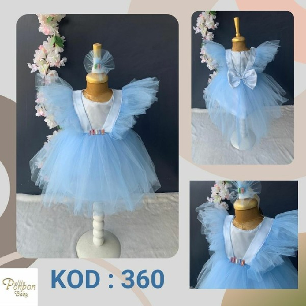 Petite Ponpon Baby Kız Bebek Yeni Doğan Mevlüt Elbisesi Bebek Hediyelik Kutulu Mevlütlük Elbise - 3 - 6 Ay - Beyaz - 0-6 ay Anne, Bebek Fiyatı
