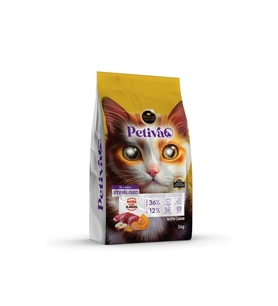 Petiva Kısırlaştırılmış Kuzulu Kedi Maması 3 kg Evcil Hayvan Ürünleri Fiyatı