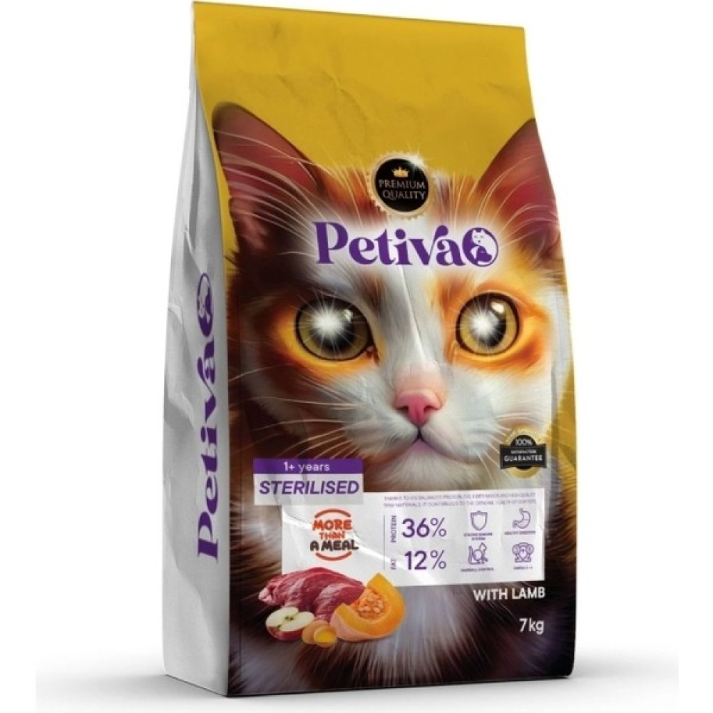 Petiva Kısırlaştırılmış Kuzulu Kedi Maması 7 kg Evcil Hayvan Ürünleri Fiyatı