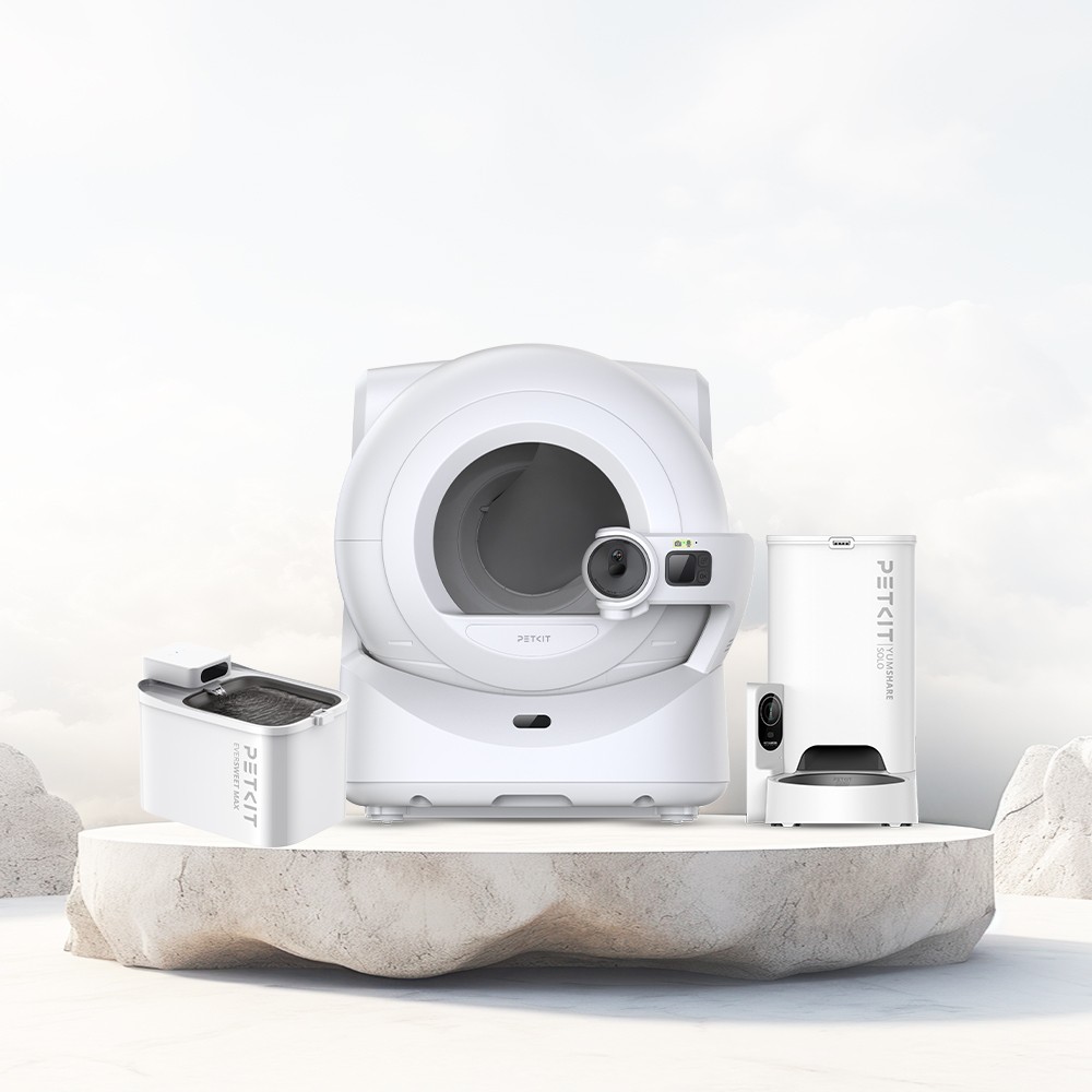 Petkit Purobot Ultra Akıllı Kedi Tuvaleti Beyaz, Petkit Yumshare Solo Kameralı Akıllı Mama Kabı, Petkit Eversweet Max Akıllı Su Pınarı - Beyaz Evcil Hayvan Ürünleri Fiyatı