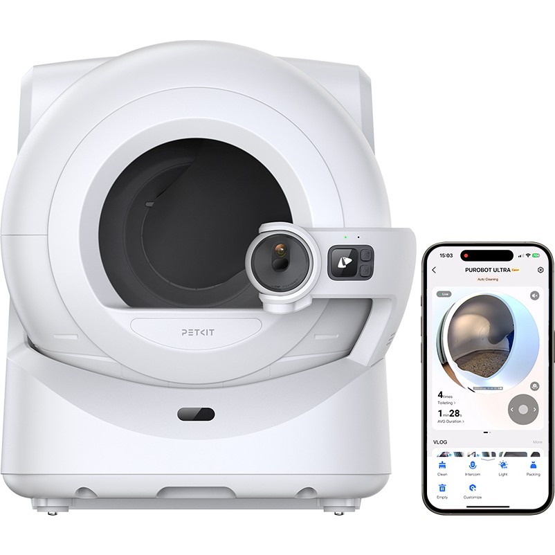 Petkit Purobot Ultra Akıllı Kedi Tuvaleti Beyaz (Resmi Distribütör garantili) Evcil Hayvan Ürünleri Fiyatı