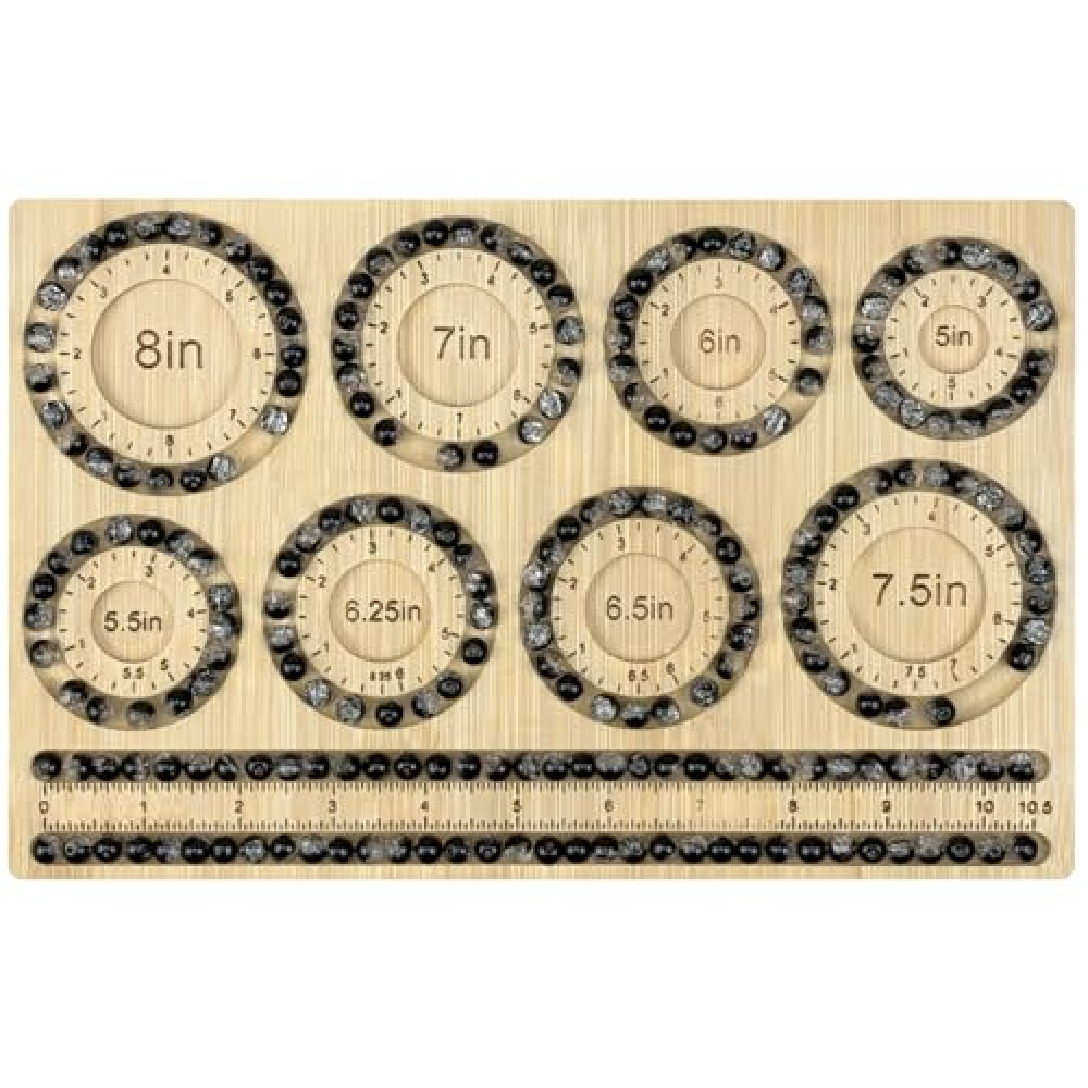 Petoysoso Bead Boards for Jewelry Making, Bamboo Beading Board for Jewelry Bracelet Making, Bracelet Bead Board, Bracelet Bead Board for Bracelet, Jewelry Making Supplies,Bracelet 5" to 8"