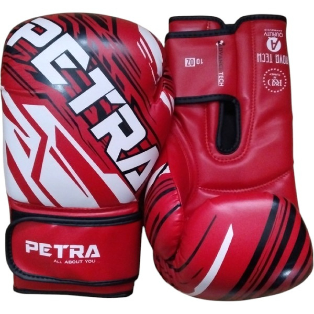 Petra Profesyonel Desenli Boks Eldiveni - Kırmızı - Beyaz - 10 oz Oto Boyaları Fiyatı