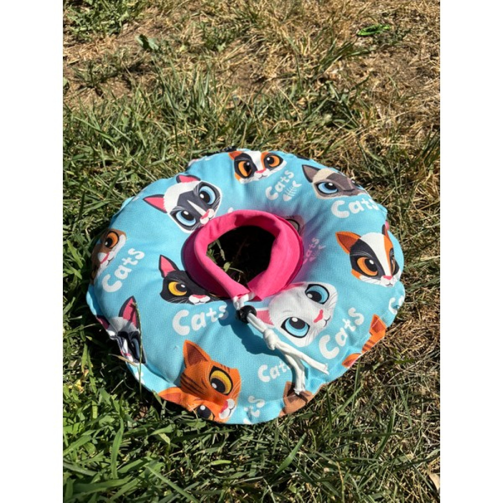 Petris Kedi-Köpek Boyunluk-Elizabeth Yakalık Operasyon Boyunluk-Kedi Boyun Yastığı(Özel Kumaş)Mavi Kediler - Açık Mavi - S Evcil Hayvan Ürünleri Fiyatı