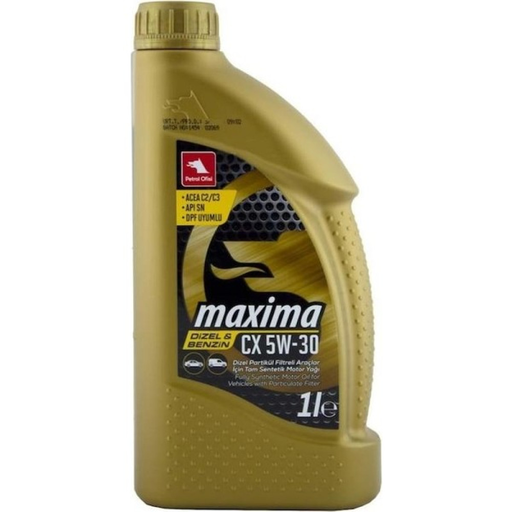 Petrol Ofisi Maxima CX 5W-30 1 Litre Motor Yağı ( Üretim Yılı :2022 ) Motor Yağı Fiyatı