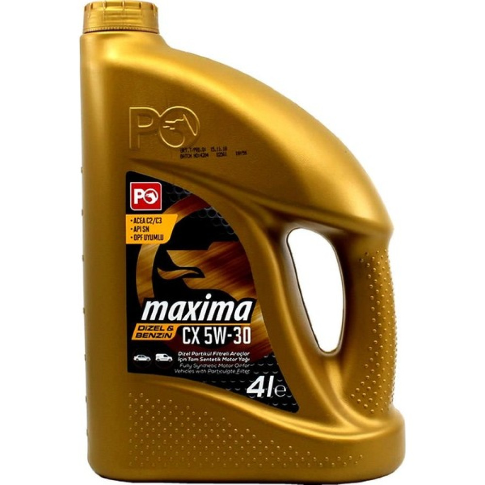 Petrol Ofisi Maxima CX 5W-30 4 Litre Motor Yağı ( Üretim Yılı :2022 ) Motor Yağı Fiyatı