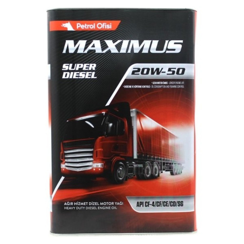 Petrol Ofisi Maximus 20W-50 Super Diesel 18 Litre (Üretim Yılı: 2023) Motor Yağı Fiyatı