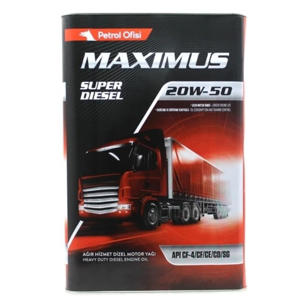 Petrol Ofisi Maximus Super Diesel 20W-50 Motoryağı ( Üretim Yılı: 2022 ) Motor Yağı Fiyatı