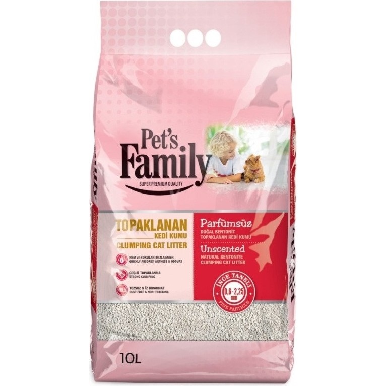 Pet's Family Kedi Kumu Parfümsüz Ince Taneli- 10 L Parfümler Fiyatı