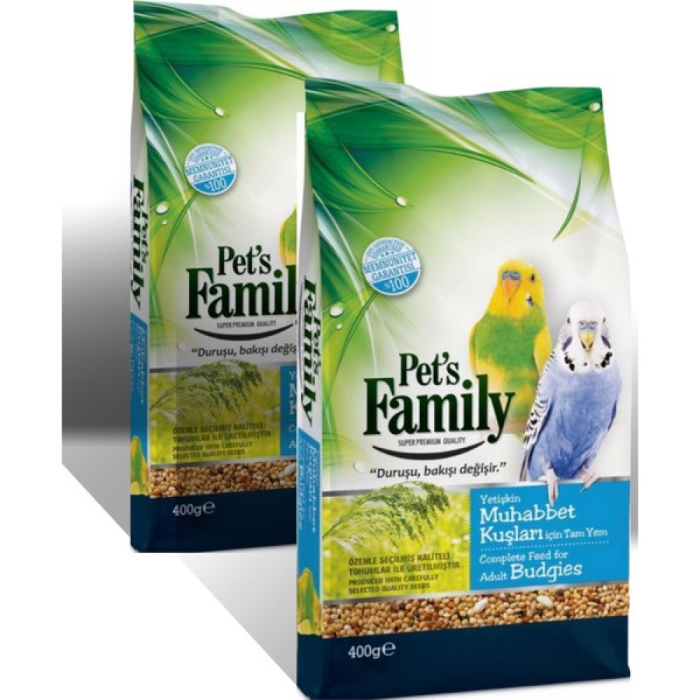 Pets Family Muhabbet Kuş Yemi 2 x 400 gr Evcil Hayvan Ürünleri Fiyatı