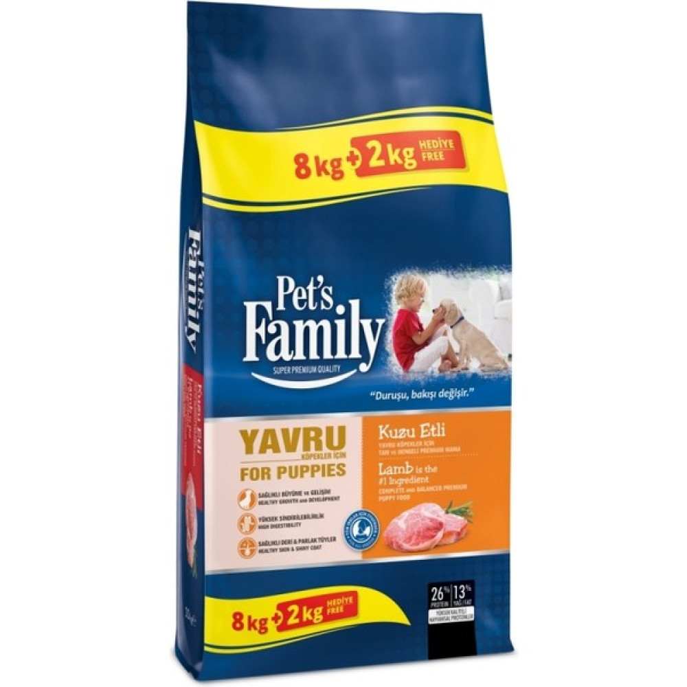 Pets Family Premium Kuzuetli Yavru Köpek Maması 10 kg Evcil Hayvan Ürünleri Fiyatı