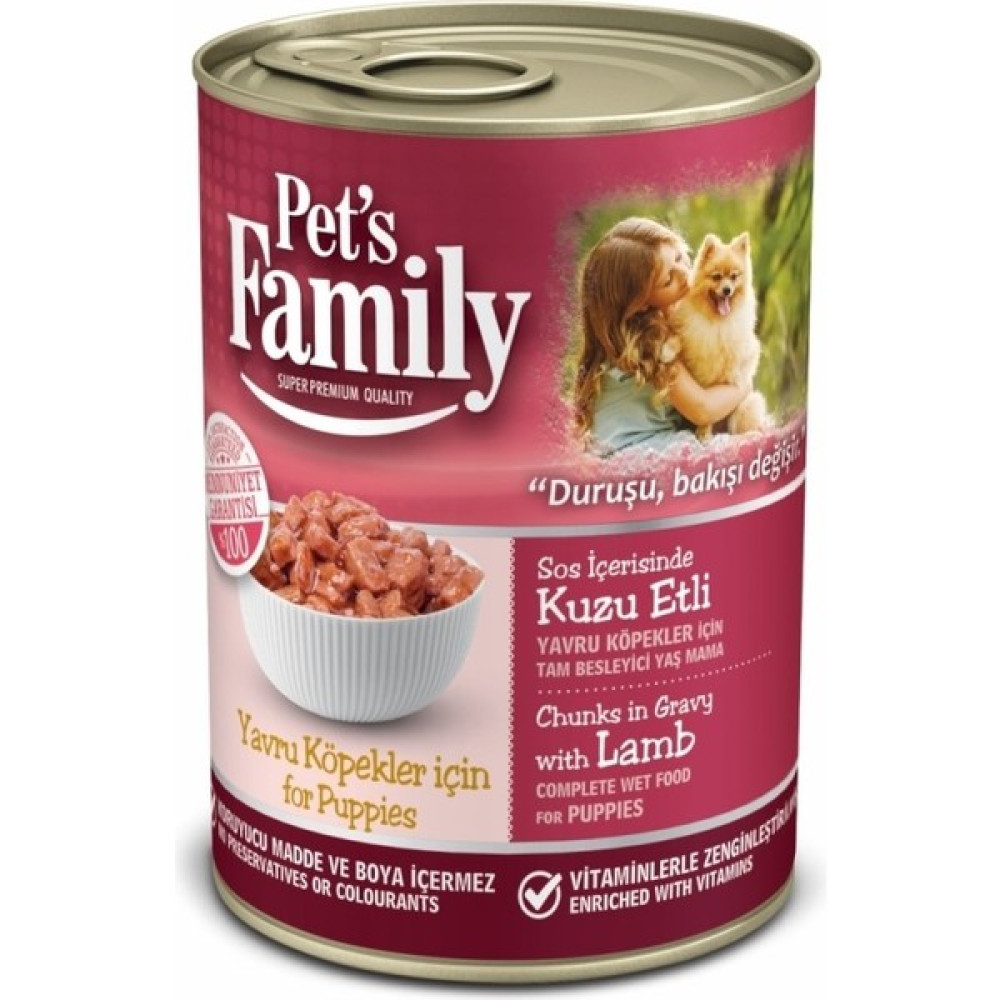 Pets Famıly Yetişkin Kuzu Köpek Konservesi 400 gr Evcil Hayvan Ürünleri Fiyatı