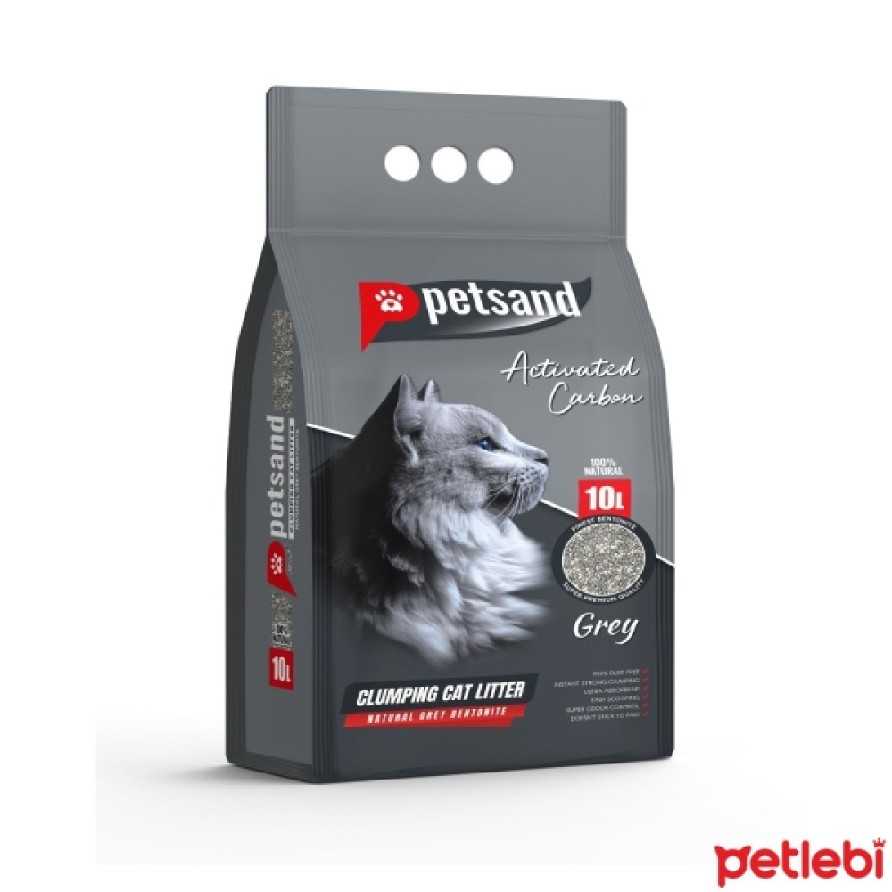Petsand Ekstra Aktif Karbonlu Doğal Gri Bentonit Topaklanan Kedi Kumu 10lt Evcil Hayvan Ürünleri Fiyatı