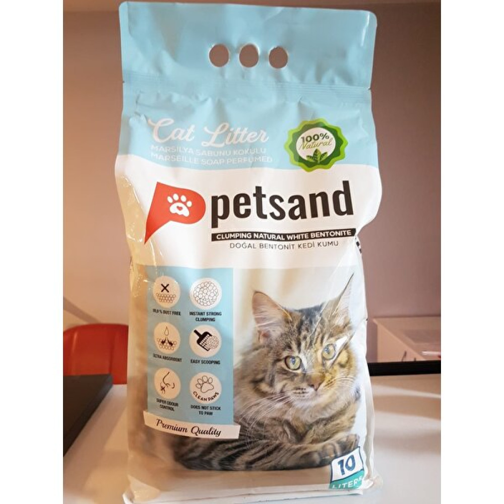 Petsand Kedi Kumu 10 Lt (Marsilya Sabunu) Evcil Hayvan Ürünleri Fiyatı