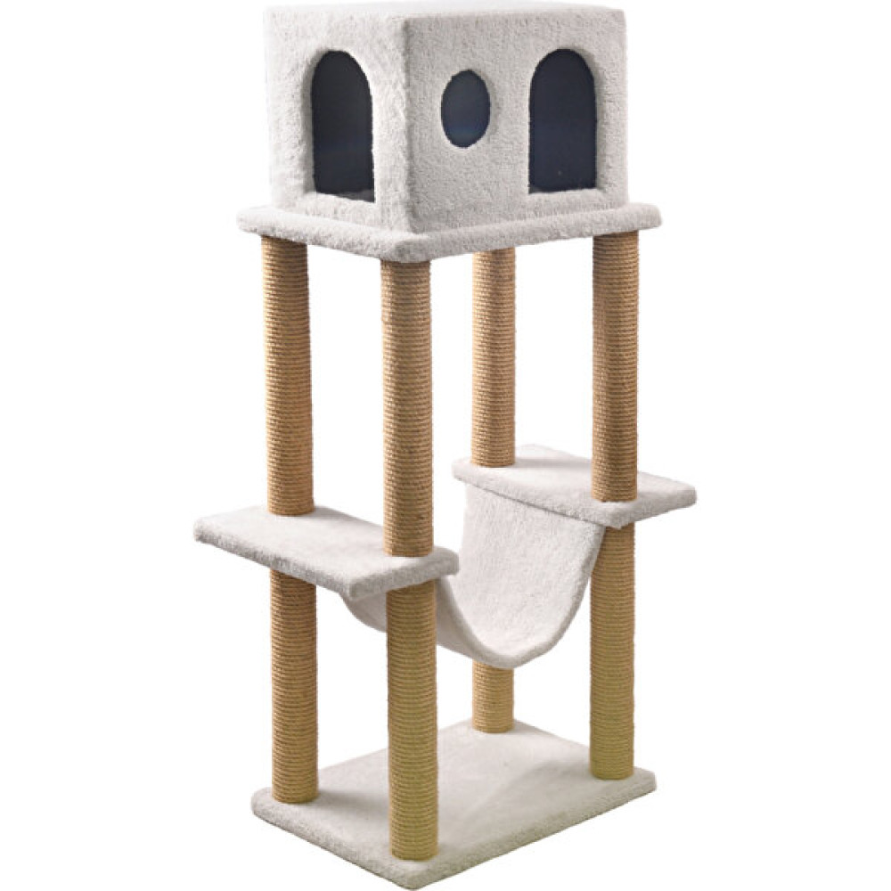 Petsi New Castle Kedi Evi ve Tırmalama Ahşap Direk (Wooden Pole) Evcil Hayvan Ürünleri Fiyatı
