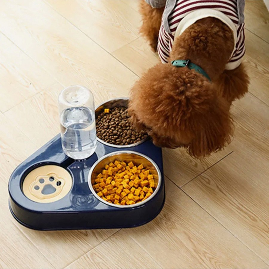 Petsi Norm Kedi Köpek Mama ve Su Kabı 1000 ml - Lacivert Evcil Hayvan Ürünleri Fiyatı