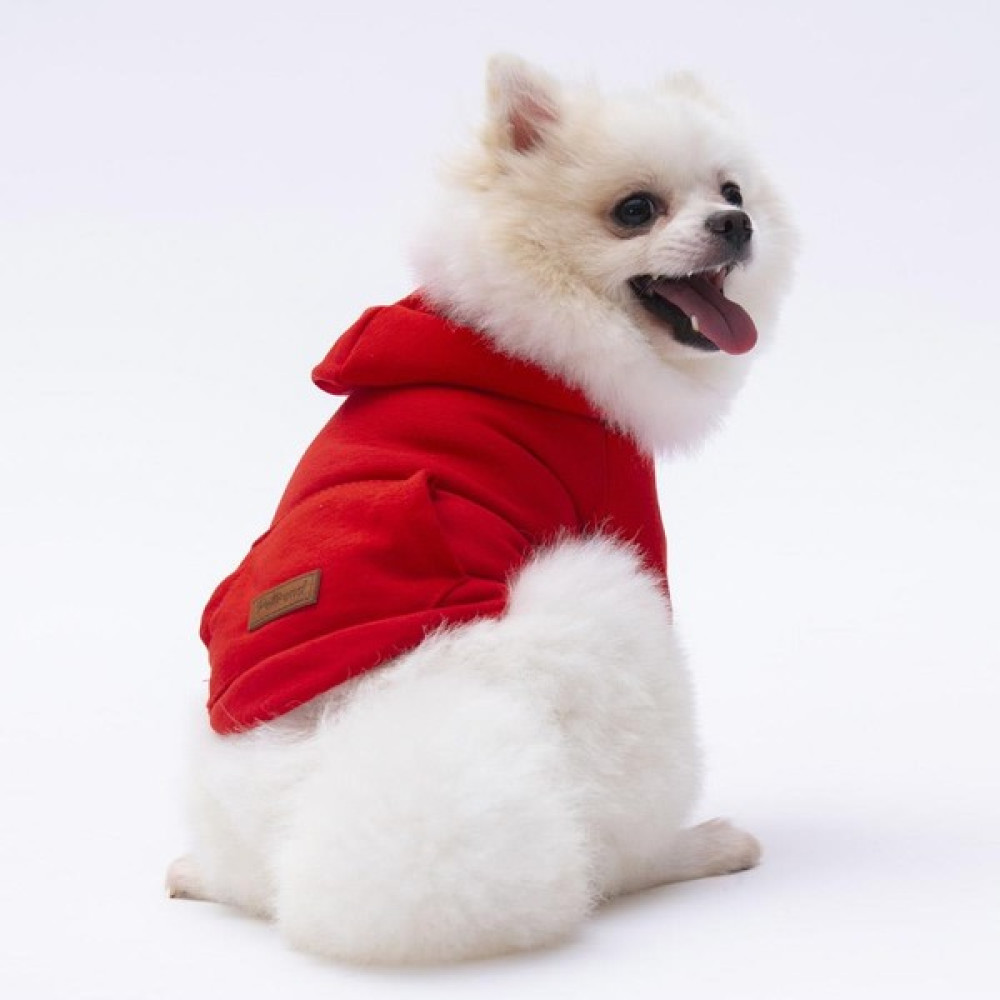 Pettrend Kırmızı Kanguru Cepli Kedi-Köpek Hoodie- Sweatshirt Kedi Köpek Kıyafeti - 5XL Evcil Hayvan Ürünleri Fiyatı