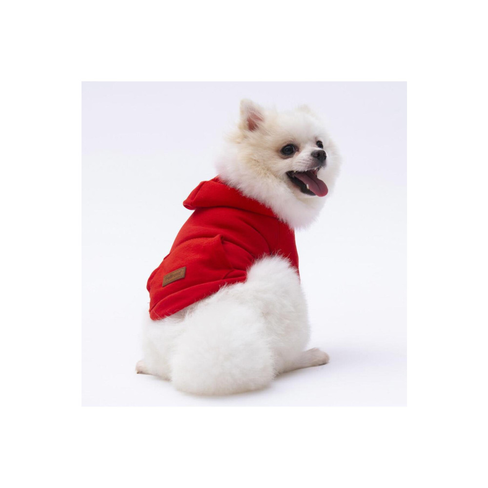 Pettrend Kırmızı Kanguru Cepli Kedi-köpek Hoodie- Sweatshirt Kedi Köpek Kıyafeti L Beden Evcil Hayvan Ürünleri Fiyatı