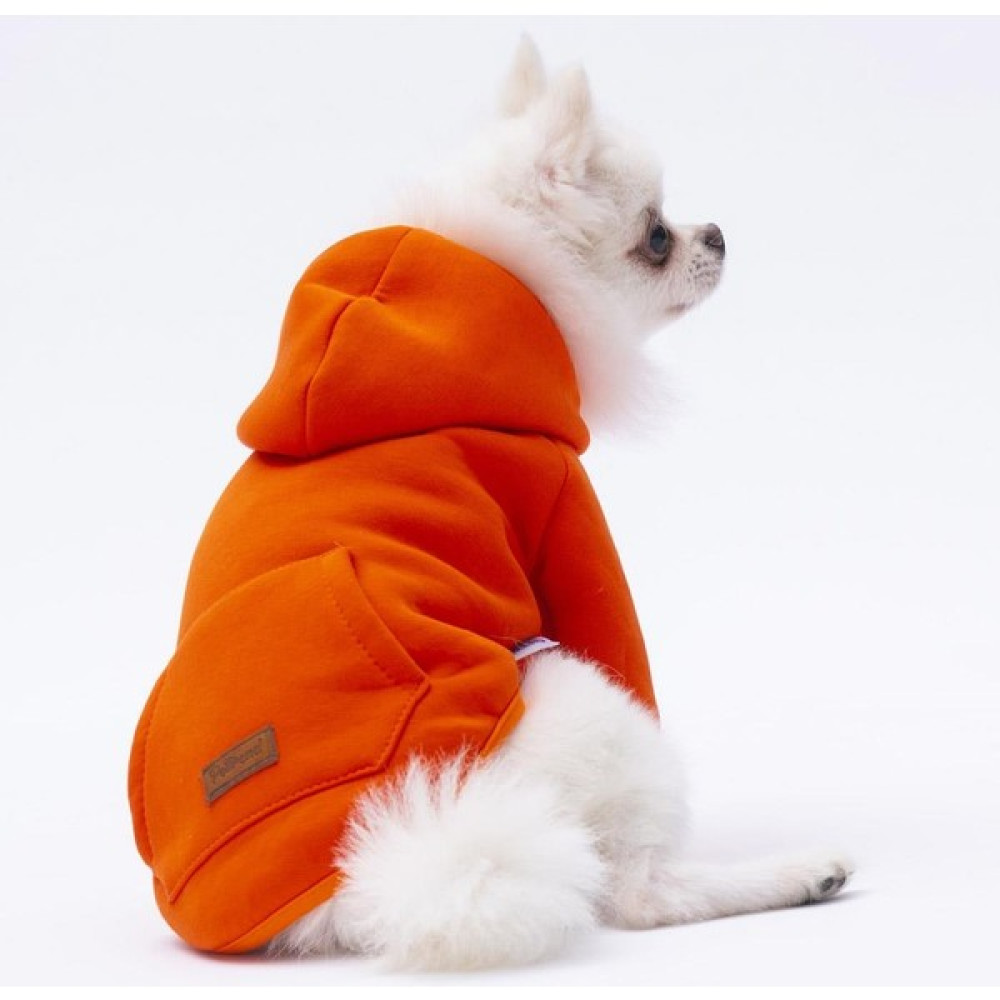 Pettrend Turuncu Kanguru Cepli Kedi-Köpek Hoodie- Sweatshirt Kedi Köpek Kıyafeti - 2XL Evcil Hayvan Ürünleri Fiyatı