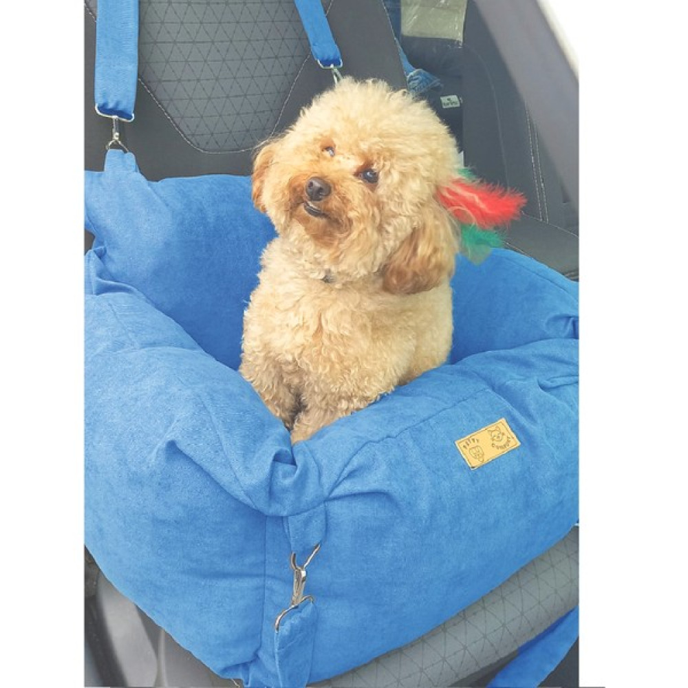 Petty Comfort Köpek Oto Koltuğu-Köpek Seyahat Koltuğu-Ayarlanabilir Çift Kordon-Köpek Kedi Yatağı-Taşınabilir - M - Lacivert Oto Seyahat Ürünleri Fiyatı
