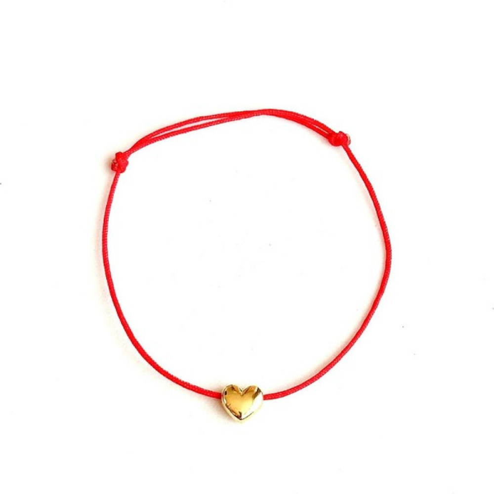 Petunia by Tuğçe Kalp Kırmızı İp Bileklik - standart Saat ve Bileklik Aksesuarı Fiyatı