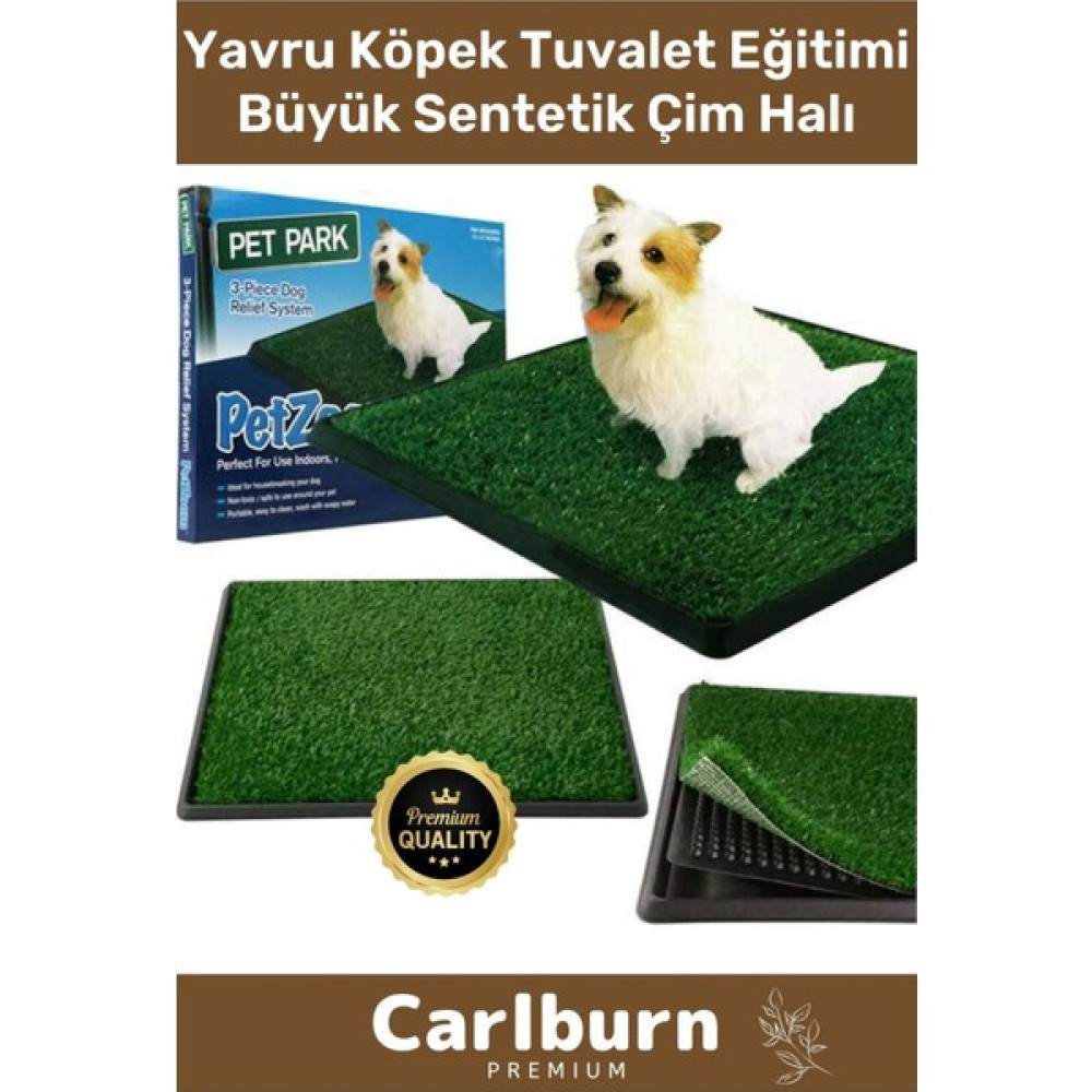 PetZoom 3 Tabakalı Kolay Temizlenir Evcil Hayvan Yavru Köpek Tuvalet Eğitimi Büyük Sentetik Çim Halı Evcil Hayvan Ürünleri Fiyatı