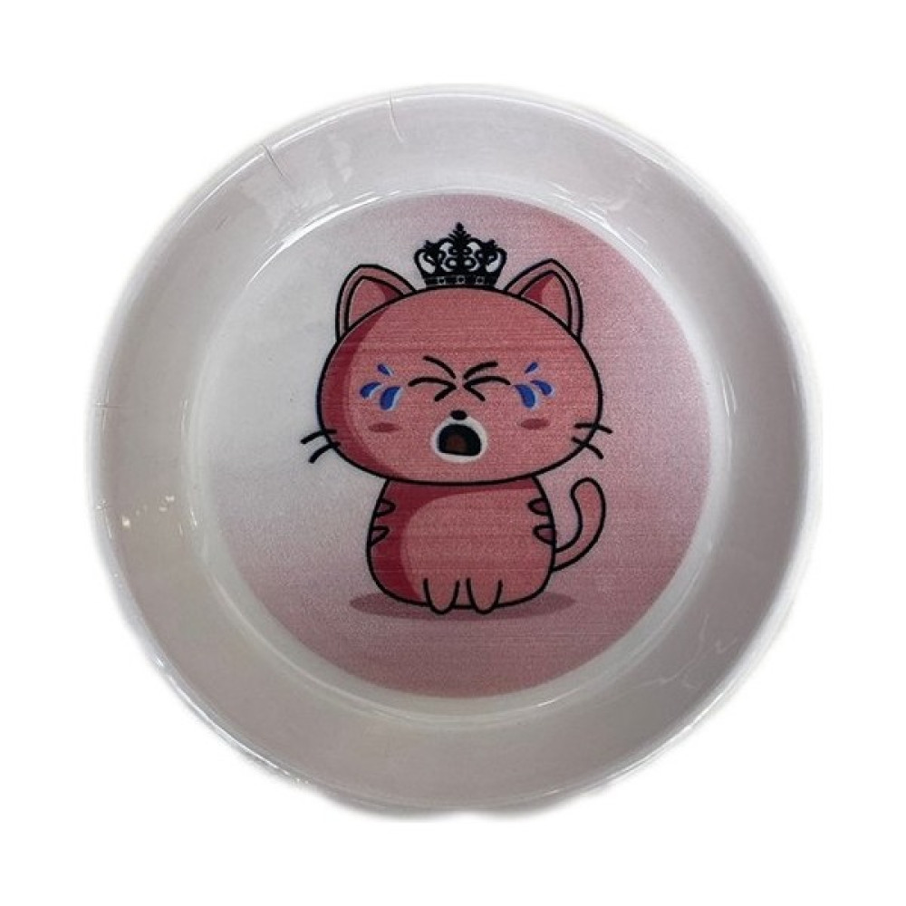 Petzz Kedi Desenli Kedi Seramik Mama ve Su Kabı Medium Pembe 230 ml 14X2.5H cm Evcil Hayvan Ürünleri Fiyatı