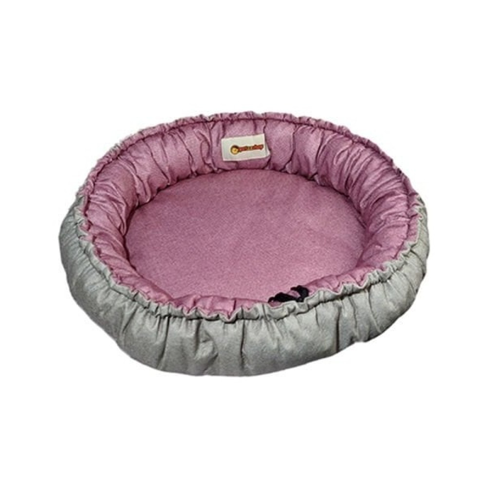 Petzz Sunflower Çift Taraflı Peluş Kedi ve Köpek Yatağı Gri/pembe 85 cm - Standart - Renkli Oto Boyaları Fiyatı