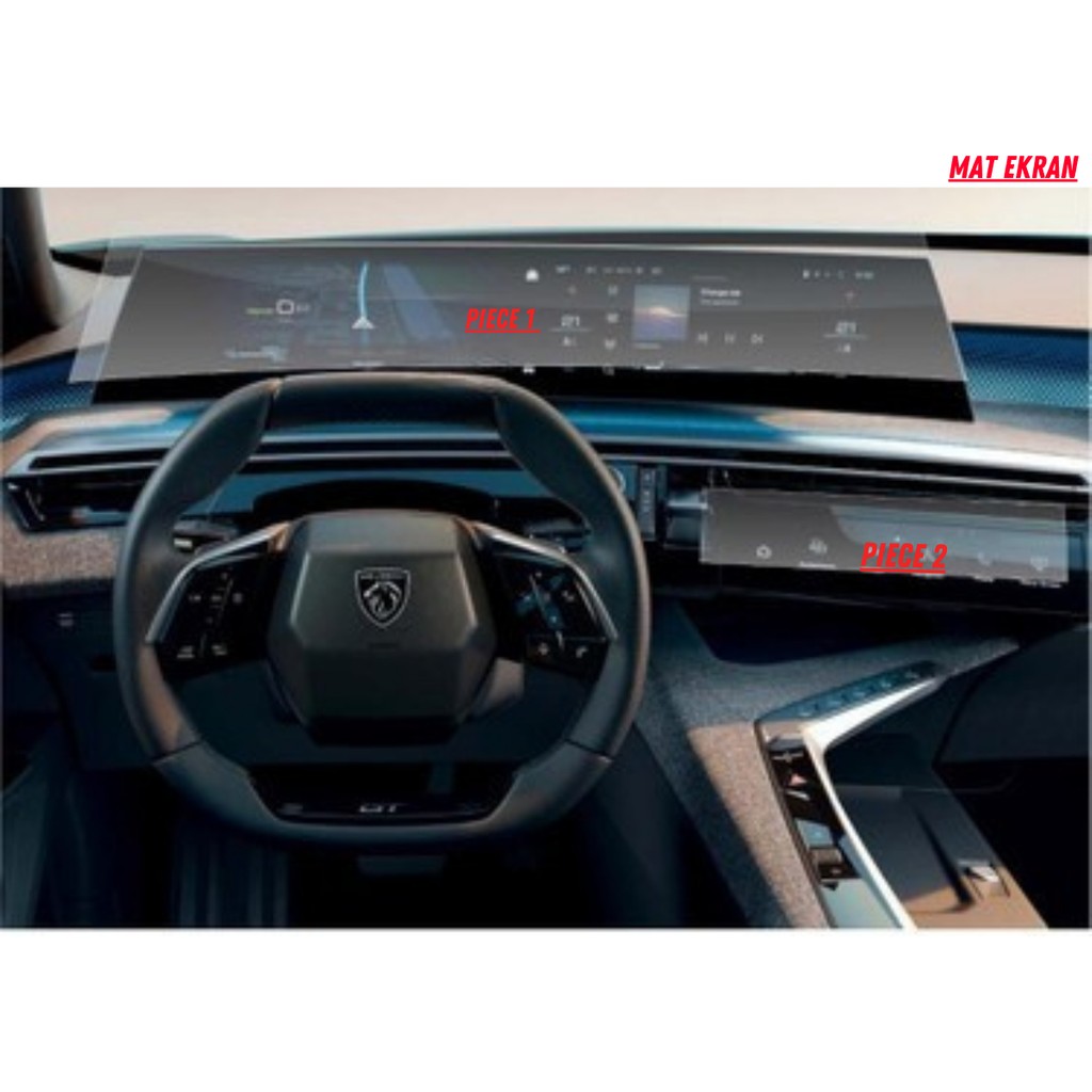 Peugeot 3008 Panoramik I-Cockpıt Multimedya ve Klima Konsol Uyumlu Mat Ekran Koruyucu Klimalar Fiyatı