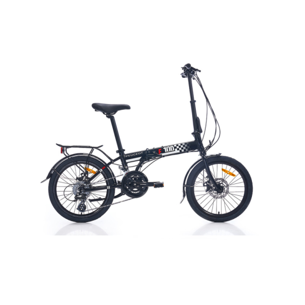 Peugeot F10-D Katlanabilir Bisiklet (Mat Siyah Kirmizi Beyaz) Katlanabilir Bisiklet Fiyatı